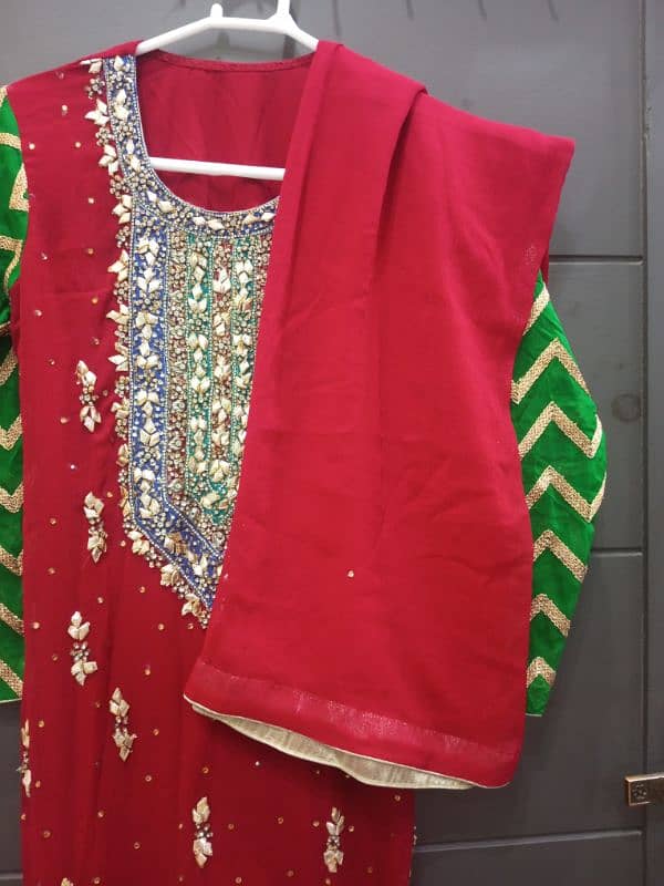 Dresses for wedding gharara and frock 5