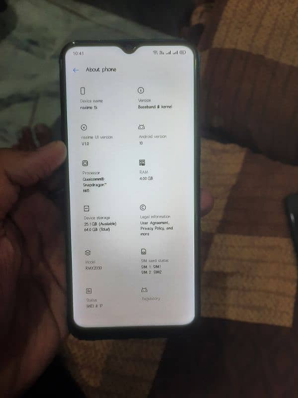 Realme 5i 4/64 with box (Exchange) 6