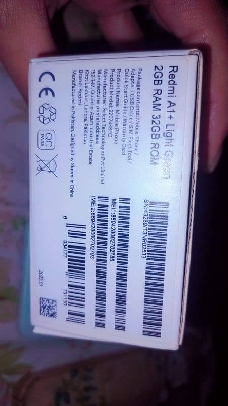 Redmi A1+ 2 gb ram 32 gb rom 3