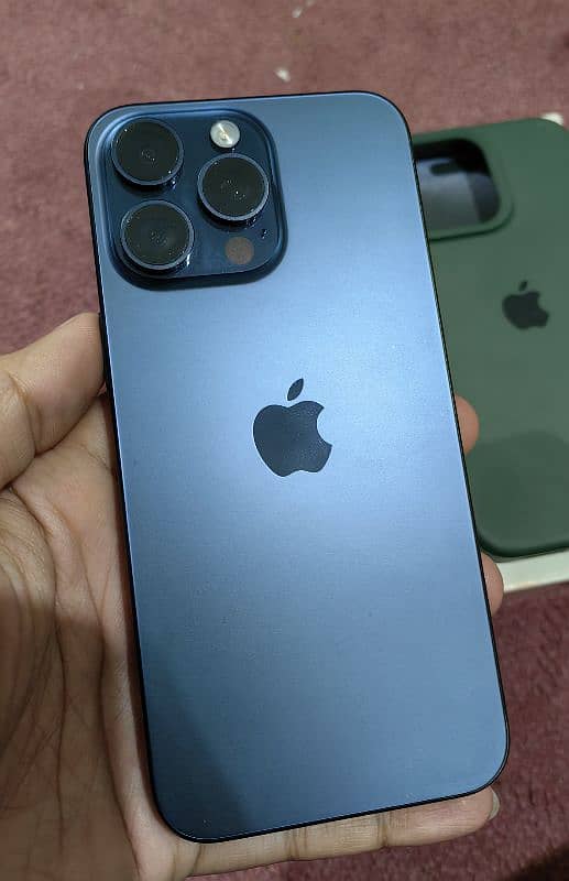 Iphone 15pro Max Blue Titanium 0