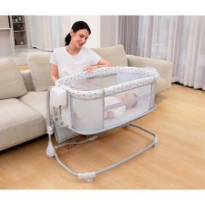 Mastela Deluxe 4 in 1 0337 0337 555 Swing & Bedside Sleeper for Bir 4