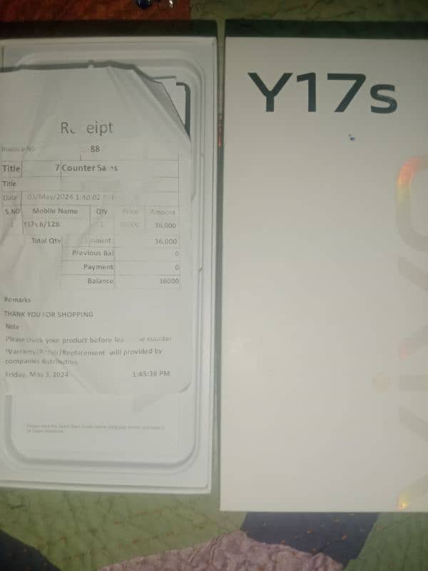 vivo y17s 6/126 2