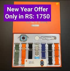 Ultra 7 in 1 Smart Watch Latest Series 8 With 7 Straps