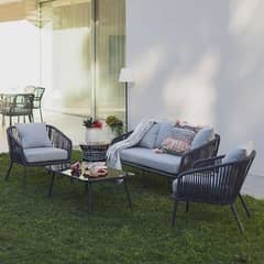 Garden chairs/Rattan sofa sets/dining tables/ UPVC outdoor Furniture