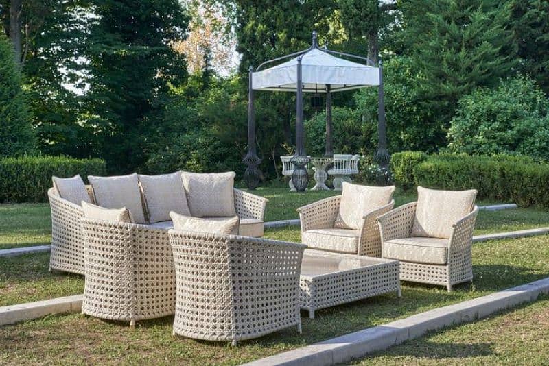 Garden chairs/Rattan sofa sets/dining tables/ UPVC outdoor Furniture 7