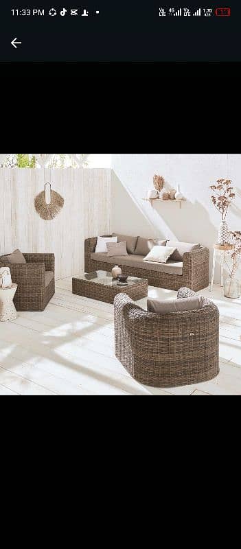 Garden chairs/Rattan sofa sets/dining tables/ UPVC outdoor Furniture 8