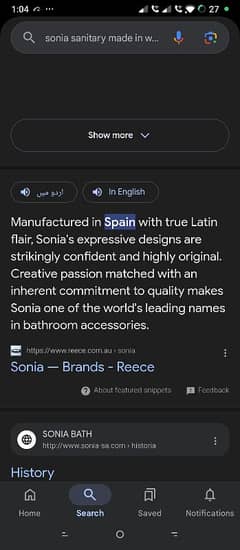 Sonia Spanish brand taps available for sale