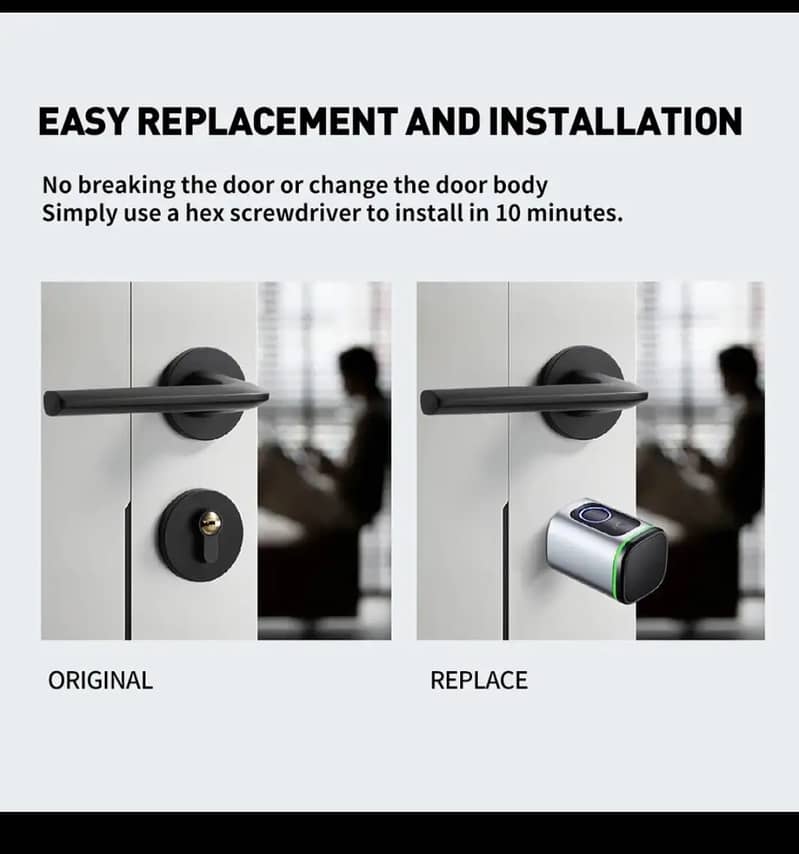 Smart Lock For wooden Door 2