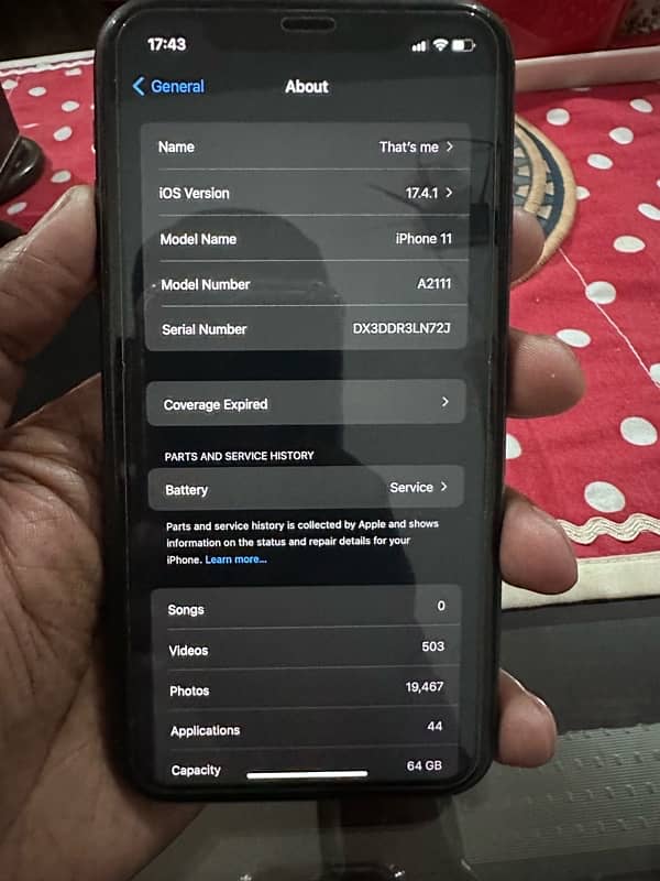 Iphone 11 128gb PTA Approved with Matched Boxed 11