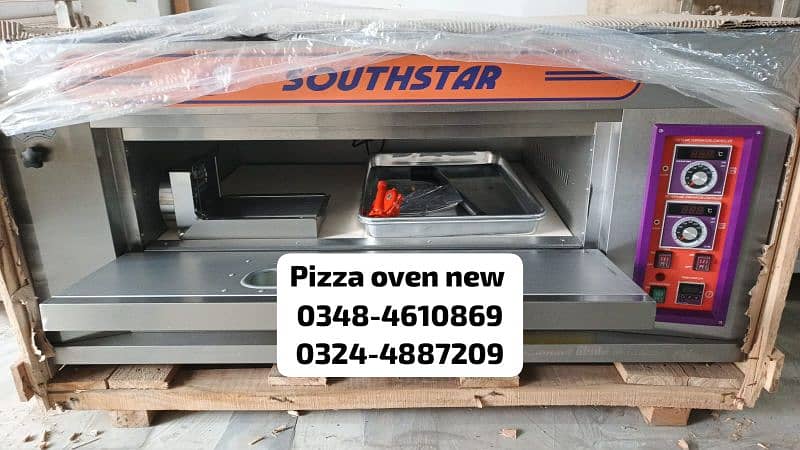 Hotplate fryer gril bar b q pizza oven working table food counter sale 8