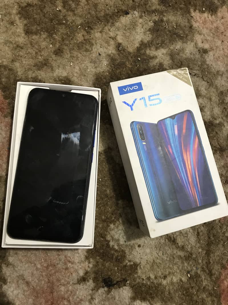 Vivo Y15 Complete Box with 2 paoch 1