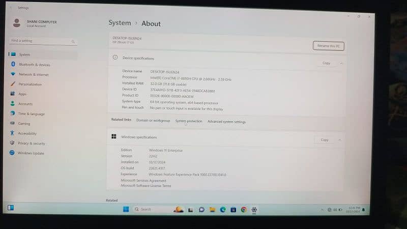 HP ZBOOK 17 G5 with i7 - 8th Gen 32 RAM 512 SSD. 6 GB GRAPHIC CARD 8