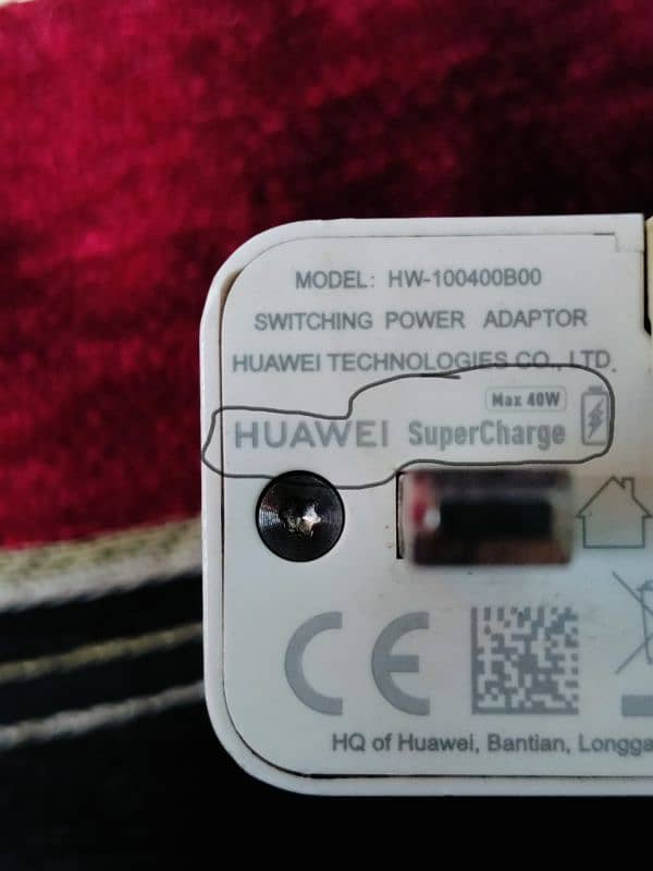 Oppo 20 watt 4A adapter US Pin & Huawei 40 watt Super Charge 7