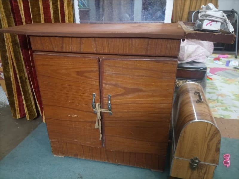 bed dressing table tv trolley and iron stand 6