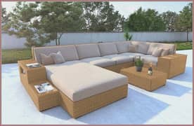 Outdoor patio Rattan sofa set