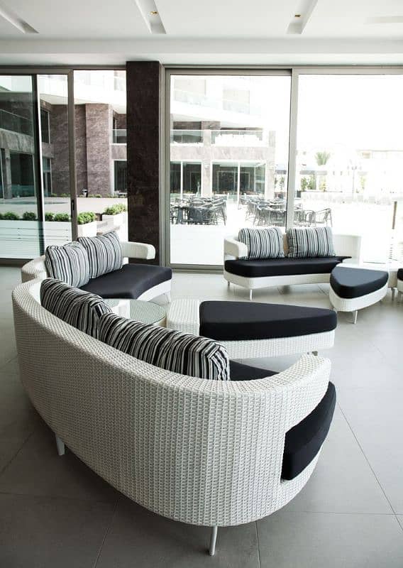 Outdoor patio Rattan sofa set 5