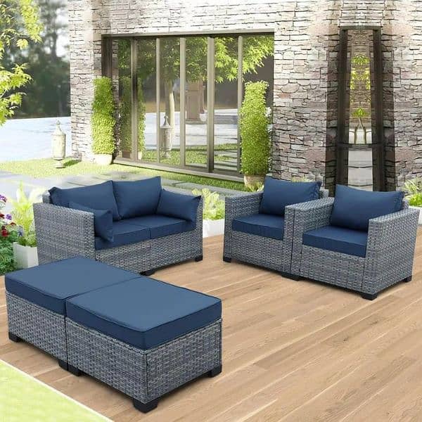 Outdoor patio Rattan sofa set 15