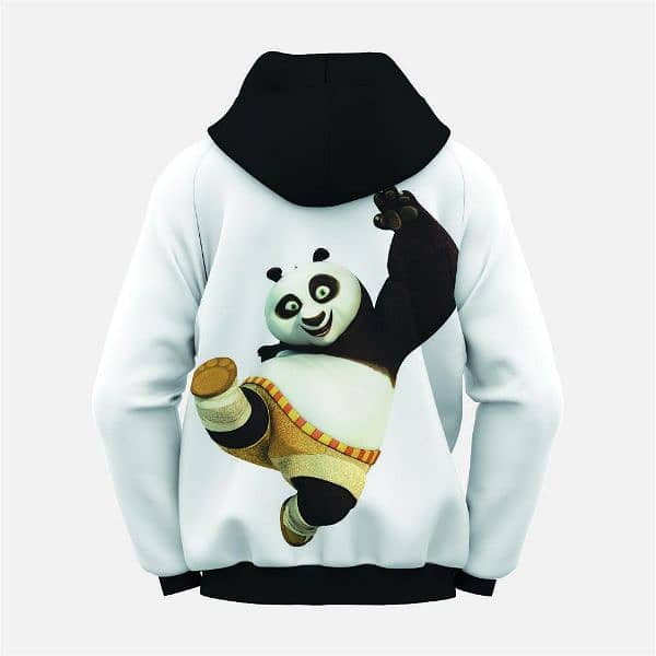 Boy's Printed Hoodie polyester 1