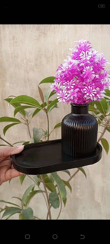 beautiful Vase and tray /home decor/aesthetic decor/handmade items 1