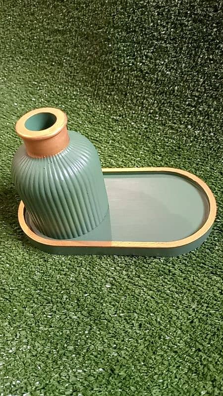 beautiful Vase and tray /home decor/aesthetic decor/handmade items 8