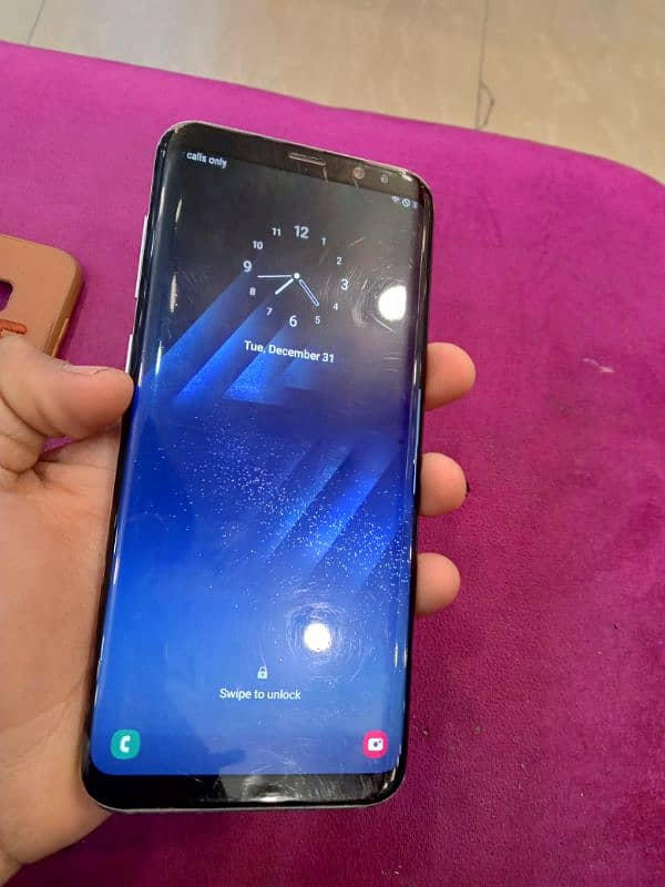 s8+ non pta 10/9 condition 60 fps 4/64 exchange possible 2