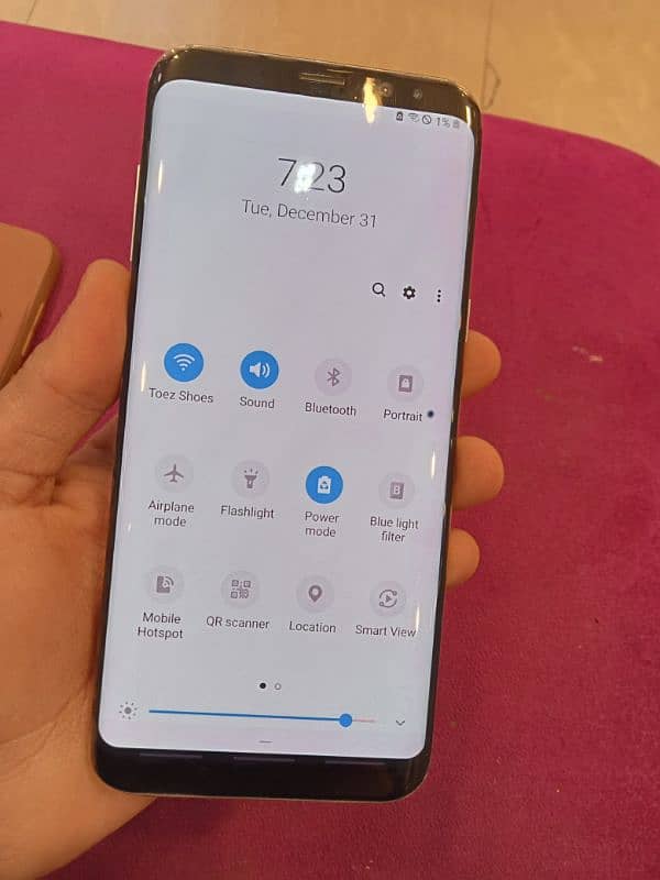 s8+ non pta 10/9 condition 60 fps 4/64 exchange possible 7