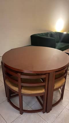 Wooden Round Dining Table