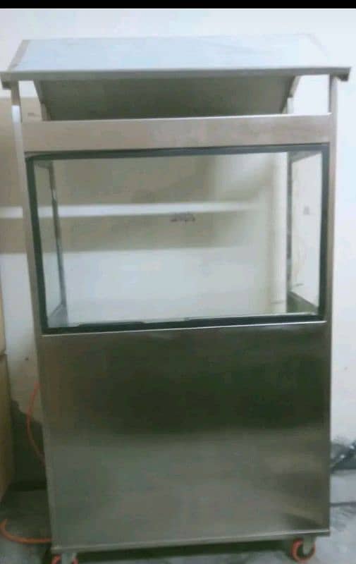 steel counter with imported mirror 0