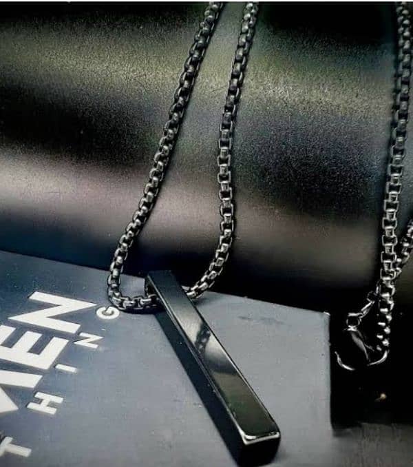 Vnox 3D vertical Bar Necklaces 0