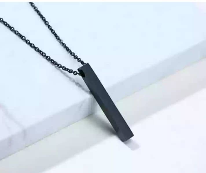 Vnox 3D vertical Bar Necklaces 1