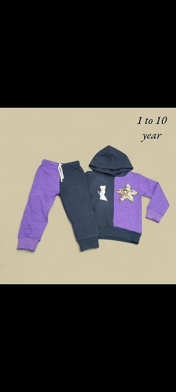 Kids winter tracksuits in fleece 2