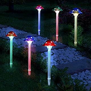 solar garden mashroom lights 0