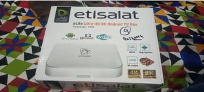 etisalat Tv box 4k HD 0321 9246515