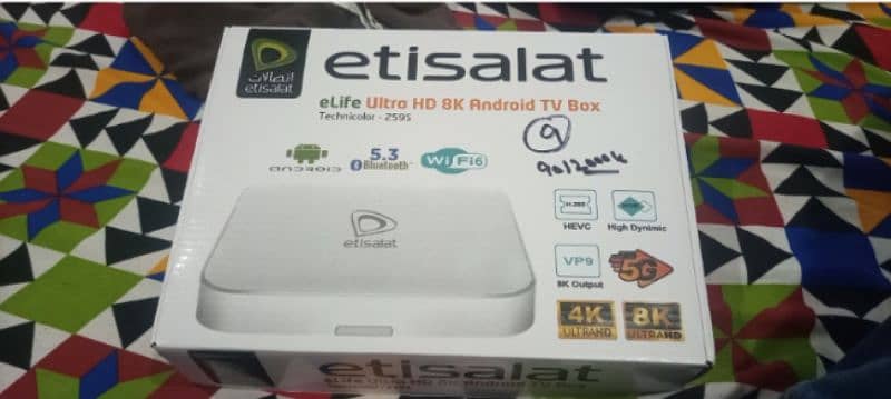 etisalat Tv box 4k HD 0321 9246515 0