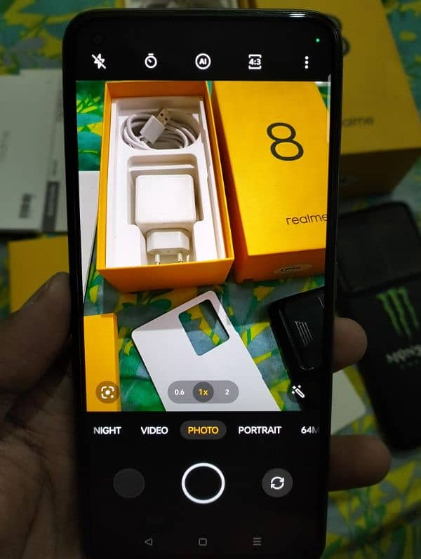 Realme 8 8-128 dual sim official Lush Condition Super AMOLED 5000mah 4