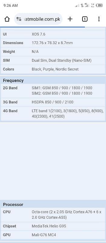 infnix note 10 pro 8gb ram 128gb rom 4