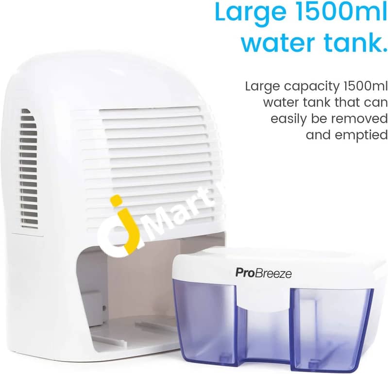 ProBreeze® 1500ml Dehumidifier Removes Humidity 550ml/Per Day 5