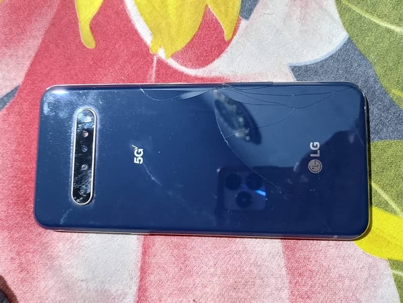 LG v60 thinQ 5G back crack aur patch hony wala 2