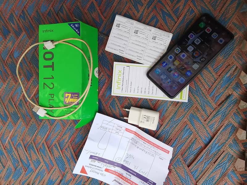 Infinix hot 12 play like new 0