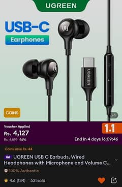 Ugreen type c handsfree all type c models