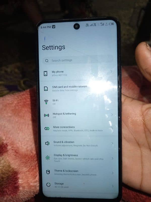 in ifinix hot11s  4+3gb 128gb  only exchange 4