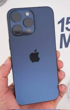 Iphone 15 pro max  jv 256% blue colour  with box