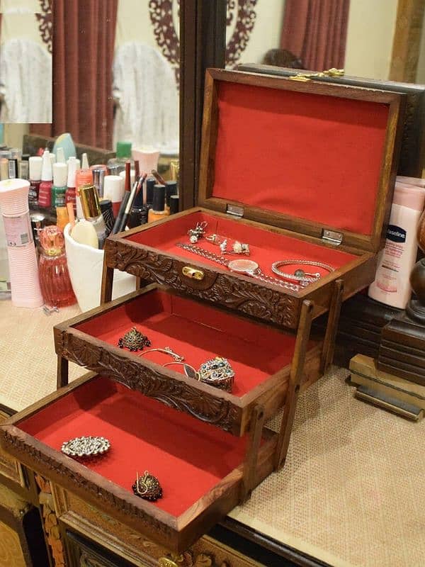 wooden jewelry box, jewellery box 1