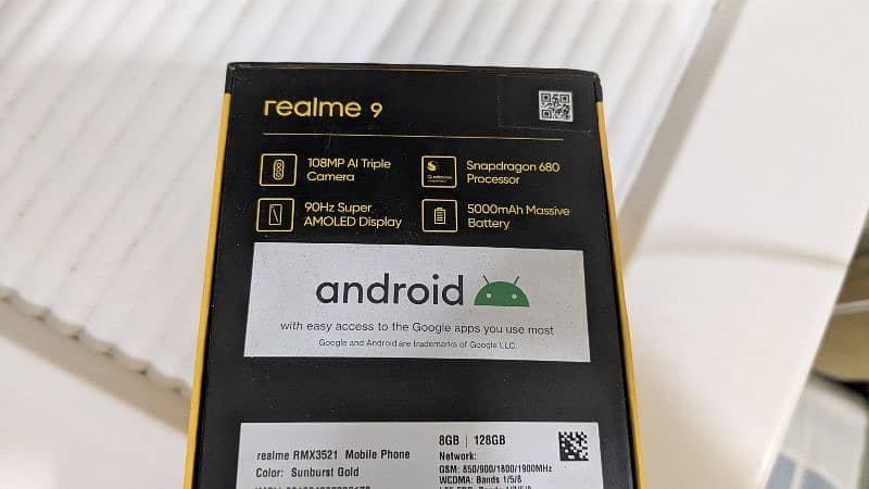 Realme 9 with Box and Original Charger 7