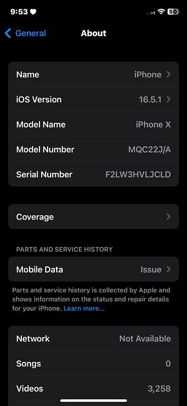 Iphone X Non PTA 256GB 4