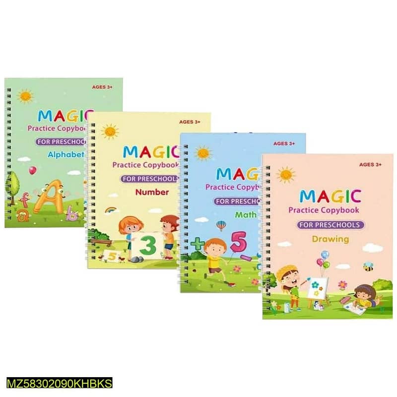 Sank Magic Practice Copybook (4 Books+ 10 Ink refill) 4