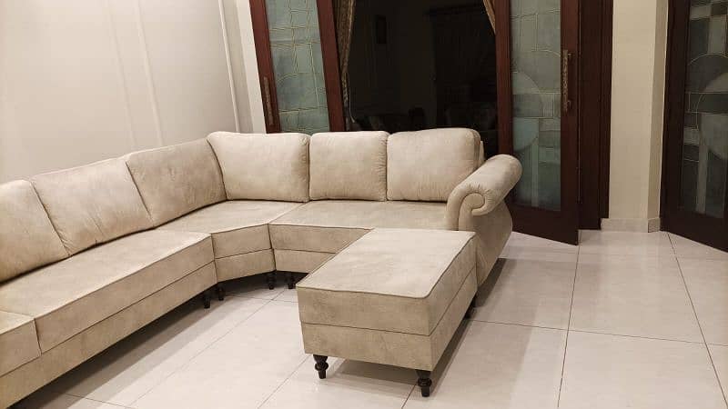 Leather Velvet New Sofa Set for Sale - 0303-5325248 3