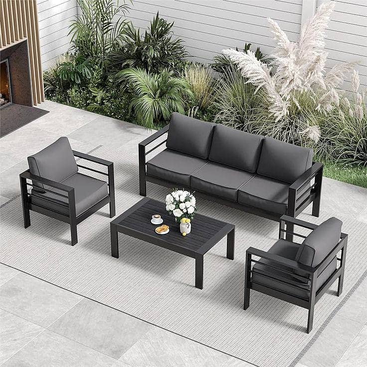 sofa set/iron sofa/4 seater sofa set/iron furniture/outdoor chairs 3