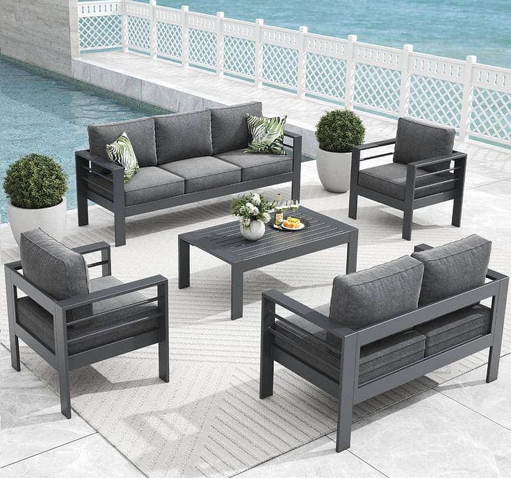 sofa set/iron sofa/4 seater sofa set/iron furniture/outdoor chairs 6