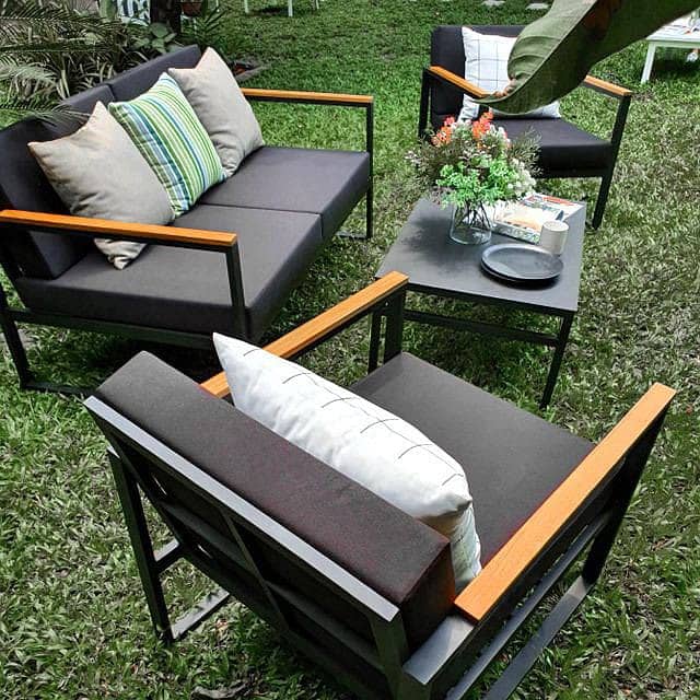 sofa set/iron sofa/4 seater sofa set/iron furniture/outdoor chairs 8